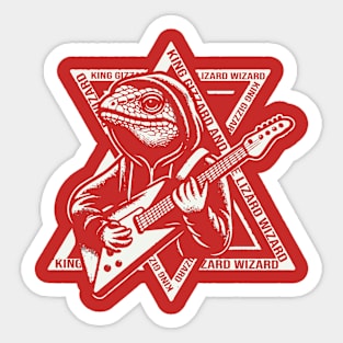 Lizard Wizard Vintage Psychedelic Fan Art Sticker